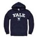 Campus Colors Adult Arch & Logo Soft Style Gameday Hooded Sweatshirt (Yale Bulldogs - Navy, Medium)
