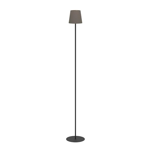 Eglo Lampadaire Fiorana, lampe de salon minimaliste sur pied, luminaire