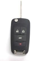 New GM Chevrolet Cruze Uncut Flip Key Remote Start Keyless Entry Transmitter Fob For OHT01060512