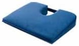 Tush Cush Seat Cushion - Small Home Office Car Compu Computer Ergonomic Orthopedic Chair Cushion - Navy Velour Fabric