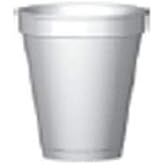WinCup Drinking Cup 8 oz. White Styrofoam Disposable, 8C8W - CASE of 1000