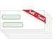 Compuchecks Double Window Envelopes #8- Peel and Seal Strip, Security Business Mailing Check Envelopes - Tamper Evident, Security Tint - 500 Count – Guaranteed to fit QuickBooks Checks
