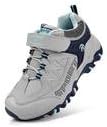 Feetmat Kids Sneaker Waterproof Hiking Shoes for Boys Grey Size 6 M Big Kid