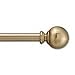 5/8-Inch Round Metal Decorative Curtain Rod by Graber, 84 to 120-Inch Adjustable Width (Brass with Ball Finials)