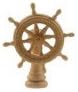 Wooden Ships Wheel (30mm dia) on Mount for model ship (Self assembly)