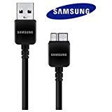Samsung USB 3.0 5-Feet Data Charge Sync Cable for Samsung Galaxy Note 3/Galaxy S5 - Non-Retail Packaging - Black