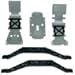 Traxxas E-Maxx Brushed * FRONT, REAR & TRANSMISSION SKID PLATES & CHASSIS BRACE*