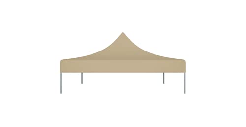 Partyzelt-Dach 4,5x3 m Beige 270 g/m² Gartenbauten Pavillon-Rahmen Dächer für Pavillions stabil – Bild 6