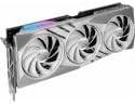 MSI GeForce RTX 4070 SUPER 12G GAMING X SLIM WHITE graphics card view 3