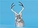 StealStreet R1803GY Jackalope Bunny Rabbit Lifelike Decoration Model Collectible Figurine