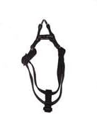 Solid Black Nylon Step In Adjustable Pet Harness Size Xtra Small