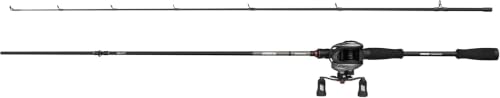 Abu Garcia Max X Casting Rod & Reel Combo | Freshwater Low Profile Baitcaster Reel | 24T Graphite Blank | 5+1 Bearing System | Asymmetric Design | Predator Lure Fishing Set | 2000 | 1.98m | 10-30g