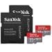 SanDisk Ultra Plus 64GB microSDXC UHS-I Card with SD Adapter, Grey/Red, Full HD up to 100 MB/S For Android Phone, Tables and Camera (2 Pack of 64 GB Micro SD- Card)