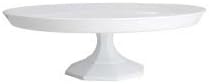 Elegant Solid Plastic Cake Stand/Cupcake - White - 13.75" (35cm)