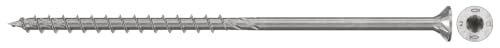 fischer Spanplattenschraube PowerFast II CTP 6,0 x 140 A2 100, Senkkopf, Innenstern-TX-Aufnahme, Teilgewinde, Edelstahl A2, für eine oberflächenbündig