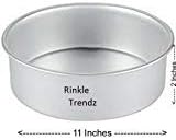RINKLE TRENDZ Aluminium Round Cake Mould Cake Pan Cake Tin 11 Inches for Baking 2.5 kg - 2500 Grams for Oven