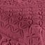 Collections Etc Victoria Plush Chenille Ring-Style Fringe Pillow Sham, Burgundy, Sham