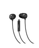 Maxell 196131 Flanged Ear Tips Superb Comfortable Noise Filtering Fit High Intensity Listening Classic Earbud with Inline Microphone, Black