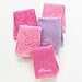 Disney Princess Timeless Elegance Set of 5 Embroidered Cotton Washcloths, Pink/Purple