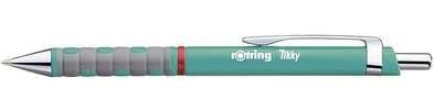 rOtring Tikky Pastel Ballpoint Pens | Blue Ink | Medium Point (1.0mm) | Sea Blue Barrels | Lightweight with Rubberised Grip | 12 Count