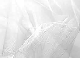 Fancy Textiles Premium 4 Way Stretch Dress Making net Fabric 60'' Wide (2 Meter, White)