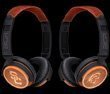 BiGR Audio Collegiate Licensed Over-ear Headphones with Mic and Natural Wood Finish, USC Trojans
