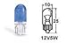 PIAA 72080 Plasma Blue 5W 168 Wedge Bulb - Twin Pack