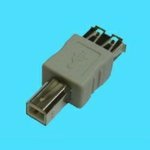 Microconnect USB USB A/B M-F – Adaptateur pour câble (USB B, USB A, Noir, mâle/Femelle)