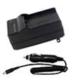 Panasonic Lumix DMC-LC1 DMC-LC5 DMC-L1 DMC-LC40 Battery Charger Kit fits CGR-S602A (Home/Wall/Travel Charger &amp; Car Charger)-US