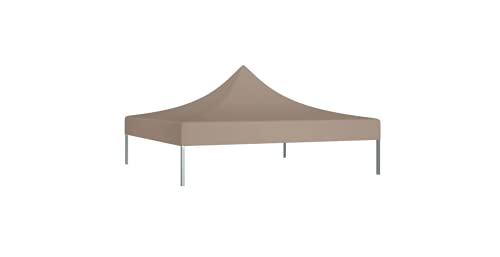 Partyzelt-Dach 2x2 m Taupe 270 g/m² Gartenbauten Pavillon-Rahmen Dächer für Pavillions stabil – Bild 4