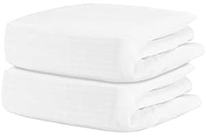 Newton Baby Fitted Single Layer Crib Sheet (2-Pack) - Ultra Breathable and Soft, Organic Cotton, Fits All Standard Cribs, Plain White