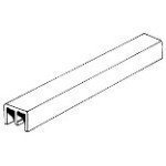 Knape & Vogt P2417TAN48 Plastic Sliding Door Track