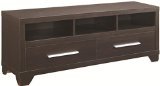 Coaster Home Furnishings 2-Drawer TV Console with 3 Storage Compartments Cappuccino