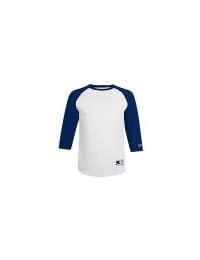 Champion Adulto 5,2 oz Raglan T-Shirt-OXF Gry   Scarlet