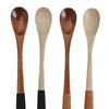 Sealike 2 Pcs Vintage Chinese Style Handcrafted Wooden Long Coffee Spoon Espresso Spoon Coffee Stirrers With Stylus 1#
