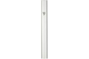 A&S Mezuzot Alumium Mezuzah Case in Silver Shin Design Weatherproof Door Mezuza Judaica Art for Home Blessing (Silver, 7 Inches)