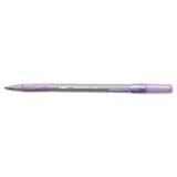 BIC Round Stic Grip Medium Point Ballpoint Pens, 12 Purple Ink Pens