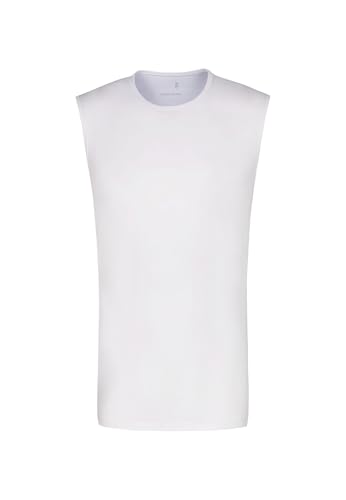 Seidensticker T-Shirt Homme - Regular Fit - Uni - Col Rond - Sans Manches - Stretch