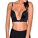 Fullness Womens V Bra Max Cleavage Booster Shaper Black 38C