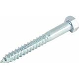 Hillman 230137 Hex Lag Screws, 1/2 X 5-Inch, Zinc, 25-Pack