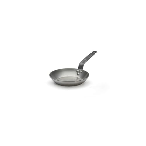 De Buyer 5110.20 Carbone Plus Heavy Quality Steel Round Lyonnaise Frying Pan, 20 cm Diameter