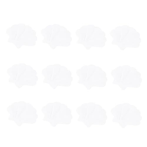 12PCS Slip Stickers Sea Shell Shape Bathroom Safety Decals for Non Slip Floors Easy to Install Bath Safety Strips White Bathroom Decals for Shower Kitchen Use
