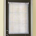 Collections Etc Easy Install Magnetic Blinds, 1" Mini Quick Snap on/Snap Off, for Steel Metal Door Windows, White, 25 inch X 40 inch, White, 25 inch X 40 inch