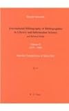 International Bibliography of Bibliographies 6, Sawoniak, Henryk, 3598111436