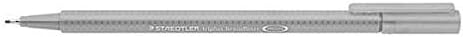 Staedtler triplus 338 fine pen Grey 1 piece(s) - Fine pens (Grey, Triangle, Water-based ink, 0.8 mm, Germany)