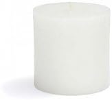 Two White Uncented Pillar Candle 3" x 3" Vot-038