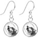 Body Candy Stainless Steel Howling Wolf Dangle Earrings