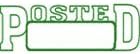POSTED With Date Space Self-Inking Stamp -Green