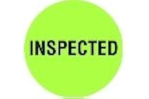 TapeCase - INVLBL-017 Green Inventory Control Label - 1000 per Pack (1 Pack)