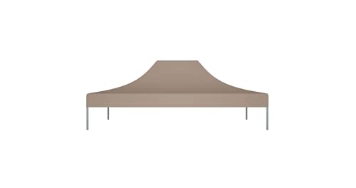 Partyzelt-Dach 4,5x3 m Taupe 270 g/m² Gartenbauten Pavillon-Rahmen Dächer für Pavillions stabil – Bild 5